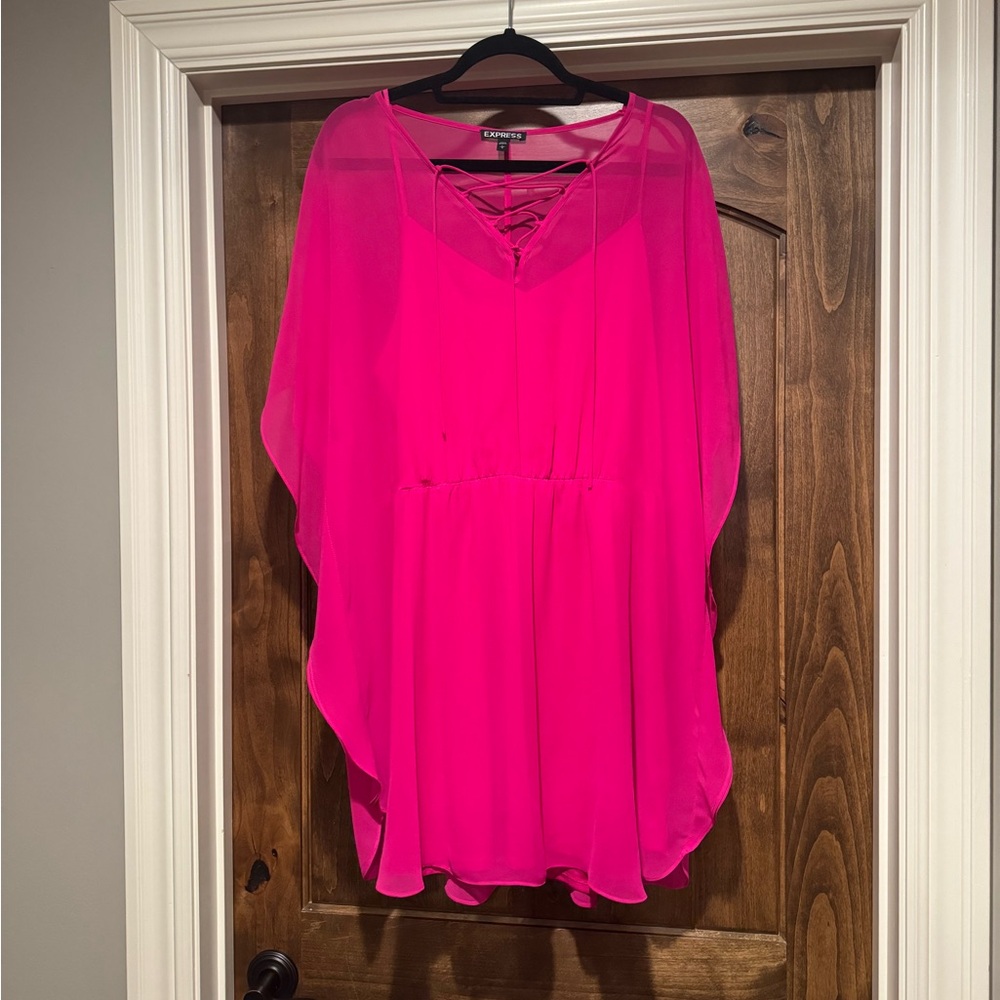 Hot pink dress